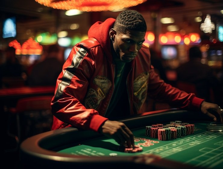 nusa22 login live casino studio with multi-camera feed and dealer at blackjack table